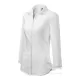 Camasa cu maneca lunga pentru femei, model cambrat,125g/m2 [218 Style] Alb