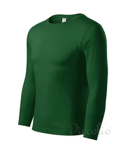 Tricou maneca lunga unisex, bumbac 150g/m2, Malfini P75, Verde sticla Tricou maneca lunga unisex, bumbac 150g/m2, Malfini P75, Verde sticla