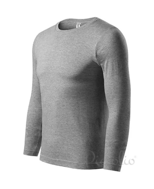 Tricou maneca lunga unisex, bumbac 150g/m2, Malfini P75, Gri inchis Tricou maneca lunga unisex, bumbac 150g/m2, Malfini P75, Gri inchis
