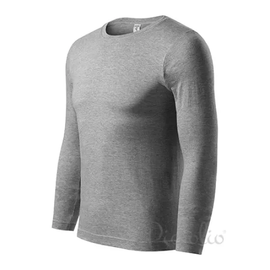 Tricou maneca lunga unisex, bumbac 150g/m2, Malfini P75, Gri inchis Tricou maneca lunga unisex, bumbac 150g/m2, Malfini P75, Gri inchis