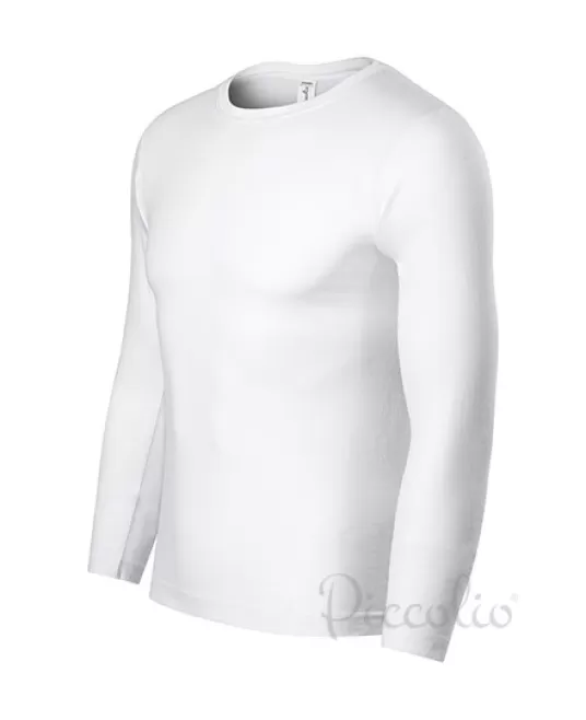Tricou maneca lunga unisex, bumbac 150g/m2, Malfini P75, Alb Tricou maneca lunga unisex, bumbac 150g/m2, Malfini P75, Alb