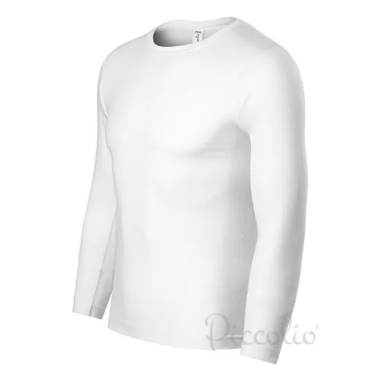 Tricou maneca lunga unisex, bumbac 150g/m2, Malfini P75, Alb Tricou maneca lunga unisex, bumbac 150g/m2, Malfini P75, Alb