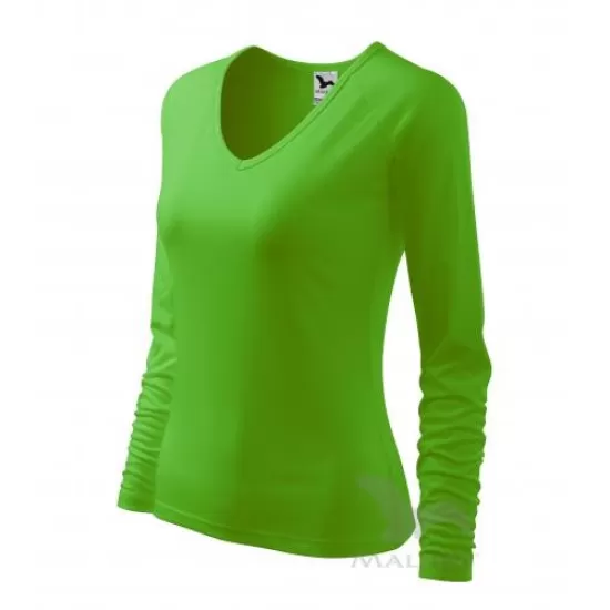 Tricou maneca lunga femei, bumbac 180g/m2, Malfini Elegance 127, Verde mar Tricou maneca lunga femei, bumbac 180g/m2, Malfini Elegance 127, Verde mar