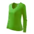 Tricou maneca lunga femei, bumbac 180g/m2, Malfini Elegance 127, Verde mar