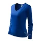 Tricou maneca lunga femei, bumbac 180g/m2, Malfini Elegance 127, Albastru regal Tricou maneca lunga femei, bumbac 180g/m2, Malfini Elegance 127, Albastru regal