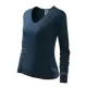 Tricou maneca lunga femei, bumbac 180g/m2, Malfini Elegance 127, Bleumarin Tricou maneca lunga femei, bumbac 180g/m2, Malfini Elegance 127, Bleumarin