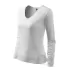 Tricou maneca lunga femei, bumbac 180g/m2, Malfini Elegance 127, Alb