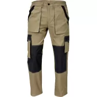 Pantaloni de lucru vara Max, bumbac 200g/mp Max , Bej cu negru Pantaloni de lucru vara Max, bumbac 200g/mp Max , Bej cu negru