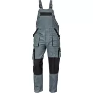 Salopeta cu pieptar vara, bumbac 200g/m2 Max Gri si negru Salopeta cu pieptar vara, bumbac 200g/m2 Max Gri si negru