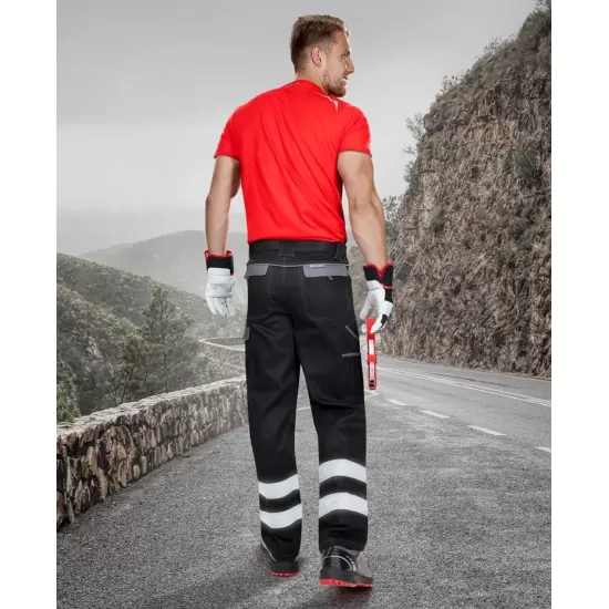 Pantaloni dungi reflectorizante Cool Trend Reflex Daily Negru si Gri Pantaloni dungi reflectorizante Cool Trend Reflex Daily Negru si Gri