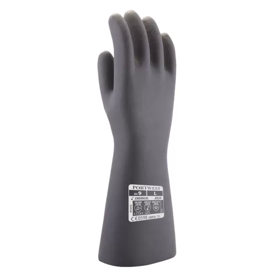 Manusi de protectie antichimica din neopren [A820] Negru