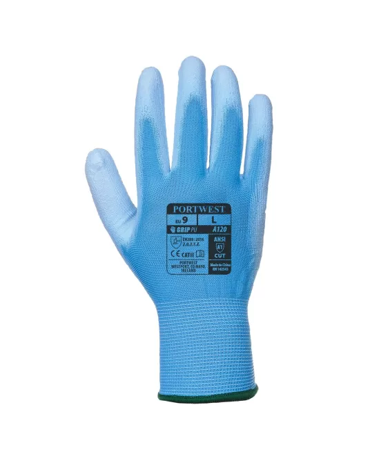 Manusi de precizie imersate in poliuretan, calitate premium, Albastru