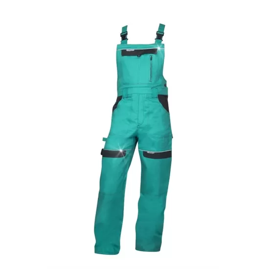 Salopeta de lucru Cool Trend, bumbac, 260g/m2 verde Salopeta de lucru Cool Trend, bumbac, 260g/m2 verde