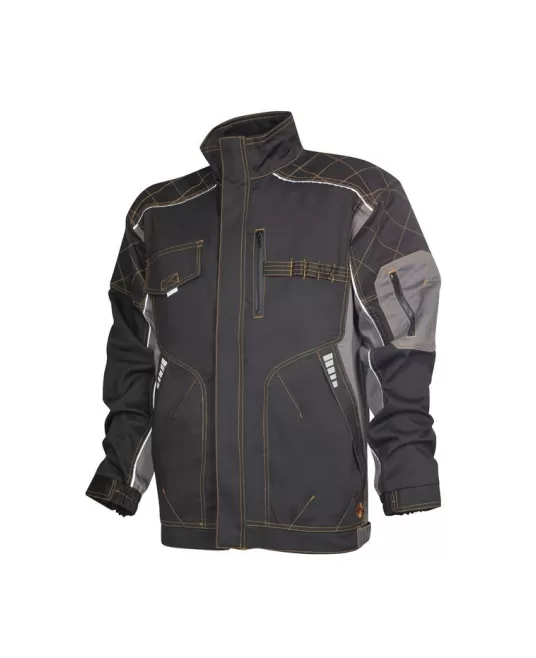 Jacheta de lucru rezistenta, 60% bumbac, 40% poliester, Vision, negru