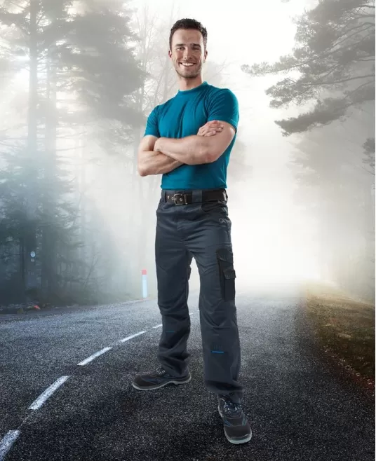 Pantaloni de lucru premium 4Tech, tercot 240g/m2,Gri Pantaloni de lucru premium 4Tech, tercot 240g/m2,Gri