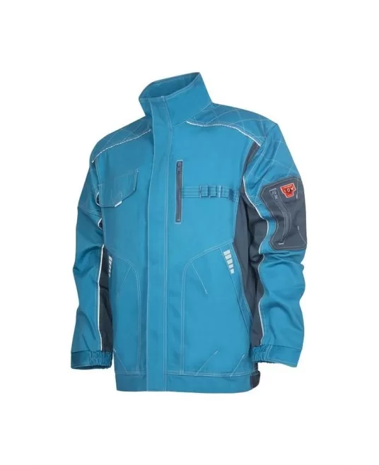 Jacheta de lucru rezistenta, 60% bumbac, 40% poliester, Vision, albastru