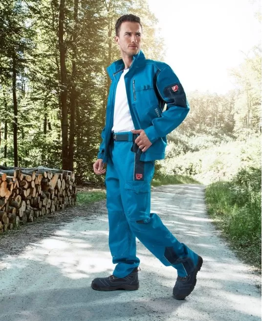 Jacheta de lucru rezistenta, 60% bumbac, 40% poliester, Vision, albastru