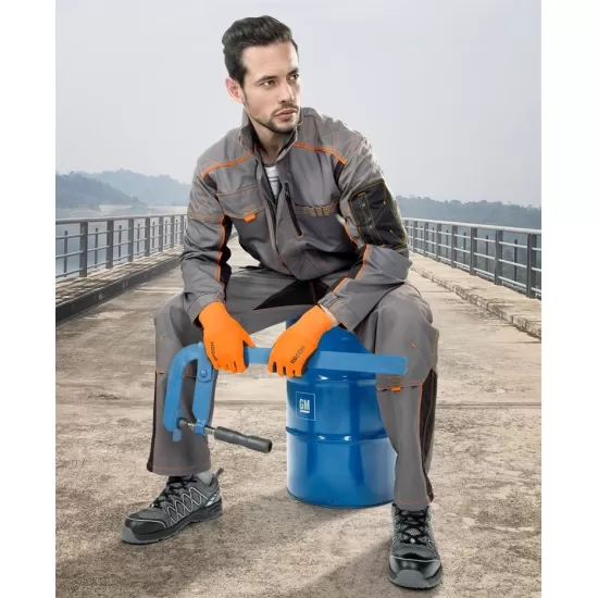 Jacheta de lucru rezistenta, 60% bumbac, 40% poliester, Vision, gri/portocaliu Gri si Portocaliu Jacheta de lucru rezistenta, 60% bumbac, 40% poliester, Vision, gri/portocaliu Gri si Portocaliu