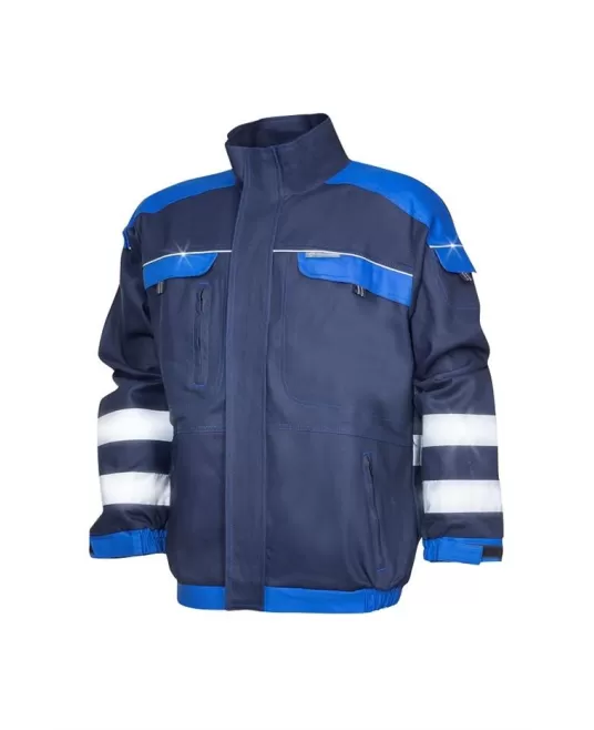 Jacheta de lucru  reflectorizanta, bumbac, 260g/m2, Cool Trend Reflex, bleumarin Jacheta de lucru  reflectorizanta, bumbac, 260g/m2, Cool Trend Reflex, bleumarin