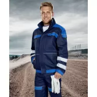 Jacheta de lucru  reflectorizanta, bumbac, 260g/m2, Cool Trend Reflex, bleumarin