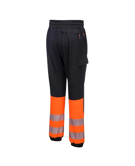 Pantaloni Hi-Vis reflectorizanti premium, stretch,portocalii Pantaloni Hi-Vis reflectorizanti premium, stretch,portocalii