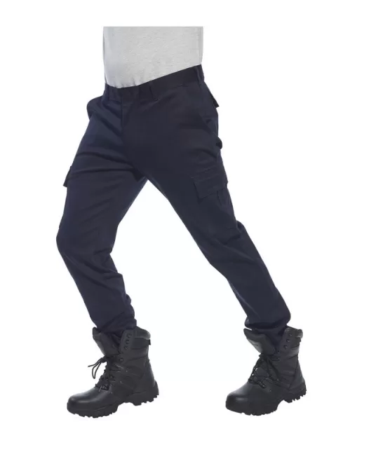 Pantaloni de lucru cargo stretch, bumbac 255g/m2, bleumarin Pantaloni de lucru cargo stretch, bumbac 255g/m2, bleumarin