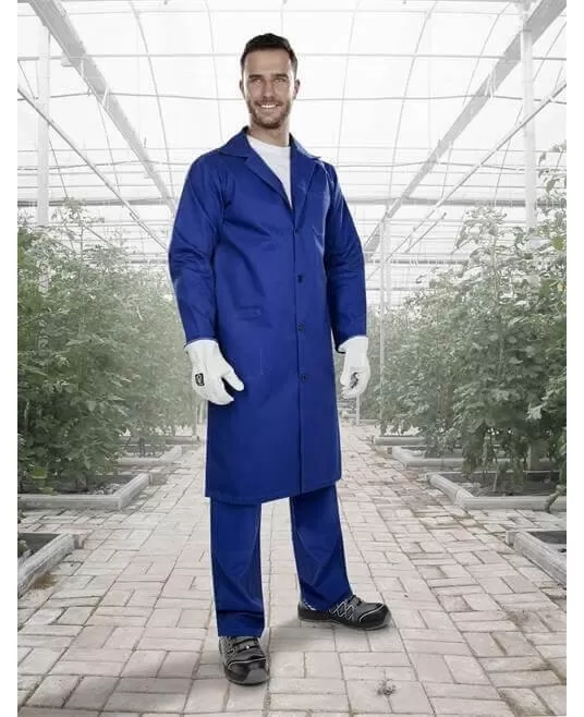 Halat bumbac pentru barbati, 245g/m2 albastru Halat bumbac pentru barbati, 245g/m2 albastru