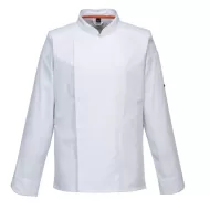 Tunica slimfit bucatari, MeshAir, nivel ridicat de ventilatie, alb