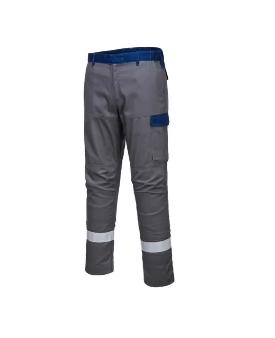 Pantaloni ignifugi antistatici protectie arc electric Bizflame Ultra [FR06] Gri