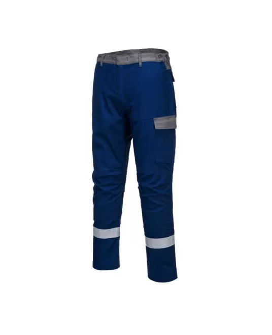 Pantaloni ignifugi antistatici protectie arc electric Bizflame Ultra [FR06] Albastru