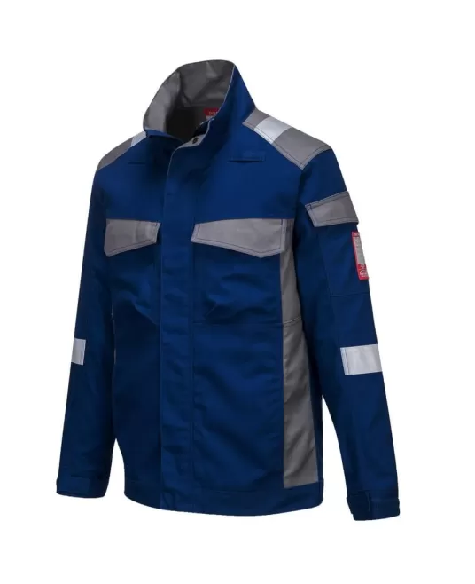 Jacheta ignifuga, antistatica protectie arc electric Bizflame Ultra [FR08] Albastru