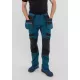 Pantaloni de lucru stretch premium DX440, albastru portocaliu Pantaloni de lucru stretch premium DX440, albastru portocaliu