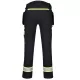 Pantaloni de lucru stretch premium DX440, negru galben Pantaloni de lucru stretch premium DX440, negru galben