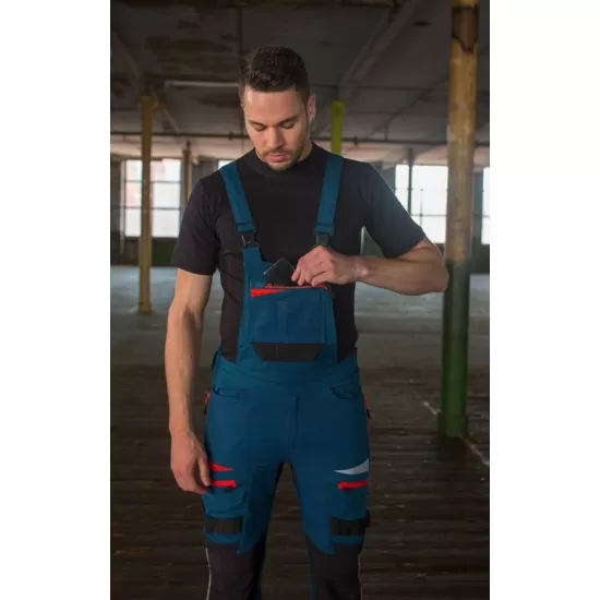 Salopeta cu pieptar premium DX4 albastru Salopeta cu pieptar premium DX4 albastru