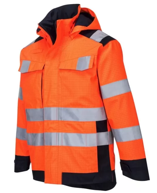 Jacheta ignifuga reflectorizanta Multi Norm Arc [MV70] Portocaliu si bleumarin