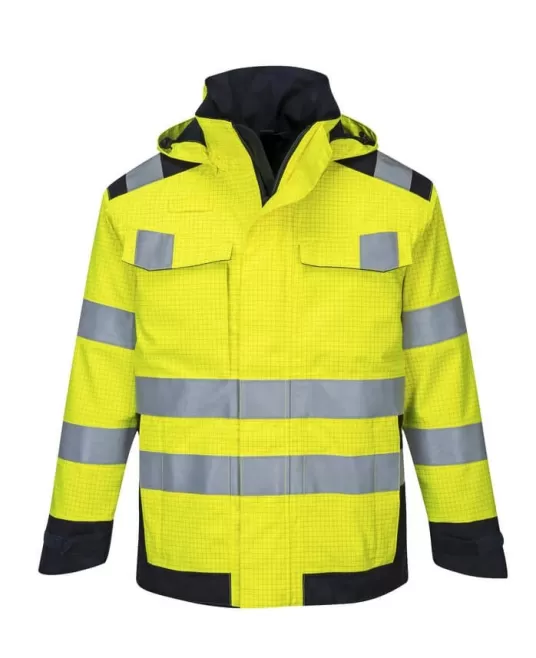 Jacheta ignifuga reflectorizanta Multi Norm Arc [MV70] Galben si bleumarin