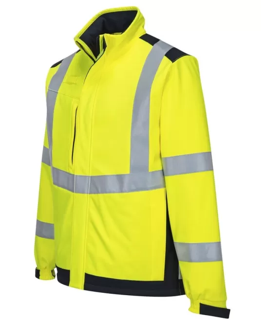 Jacheta softshell ignifuga, reflectorizanta, Multi Norm Arc [MV72] Galben si Bleumarin