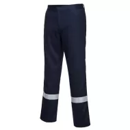 Pantaloni ignifugi cu dungi reflectorizante, bleumarin
