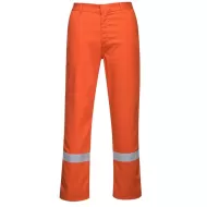 Pantaloni ignifugi cu dungi reflectorizante, Portocaliu Pantaloni ignifugi cu dungi reflectorizante, Portocaliu