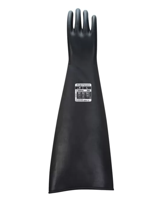 Manusi foarte lungi protectie chimica si sablare [A803] Negru