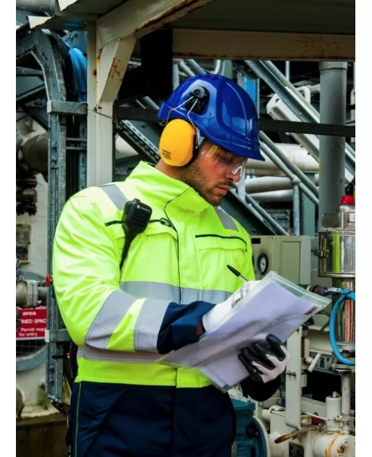 Combinezon de protectie Hi-Vis reflectorizant Multi-Norm [FR60] Galben si bleumarin