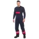 Salopeta cu pieptar ignifuga antistatica protectie arc electric, Bleumarin-rosu Salopeta cu pieptar ignifuga antistatica protectie arc electric, Bleumarin-rosu