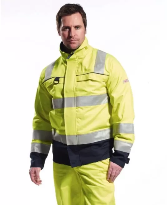 Jacheta de protectie Hi-Vis reflectorizant Multi-Norm [FR61] Galben si bleumarin
