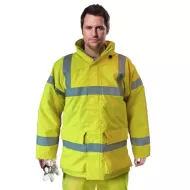 Jacheta de protectie ignifuga vatuita, antistatica, chimica, Galben