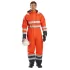 Combinezon vatuit ignifug, reflectorizant, impermeabil, Portocaliu si bleumarin