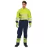 Combinezon de protectie MODAFLAME Hi-Vis reflectorizant [MV28] Galben si bleumarin