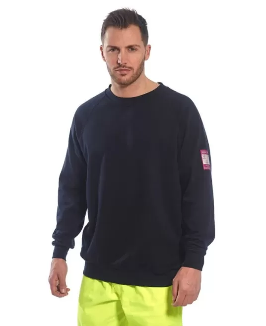 Hanorac cu maneca lunga, ignifug si antistatic [FR12] Bleumarin