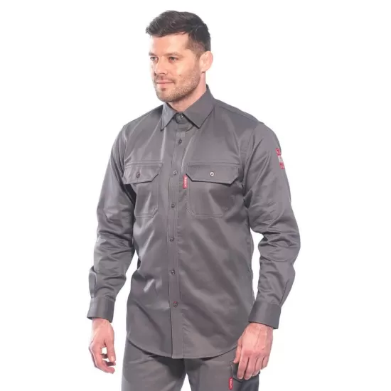 Camasa ignifuga cu protectie arc electric, Gri Camasa ignifuga cu protectie arc electric, Gri