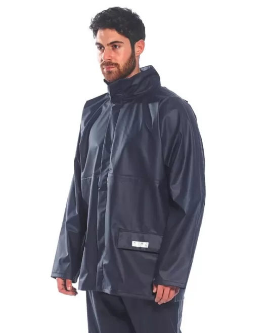 Jacheta de protectie ignifuga, antistatica, chimica, impermeabila [FR46] Bleumarin