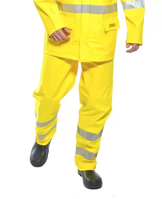 Pantaloni de protectie Sealtex Flame Hi-Vis reflectorizant [FR43] Galben